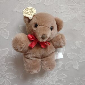 The Heritage Collection Ganz Bros collectible plush bear red ribbon